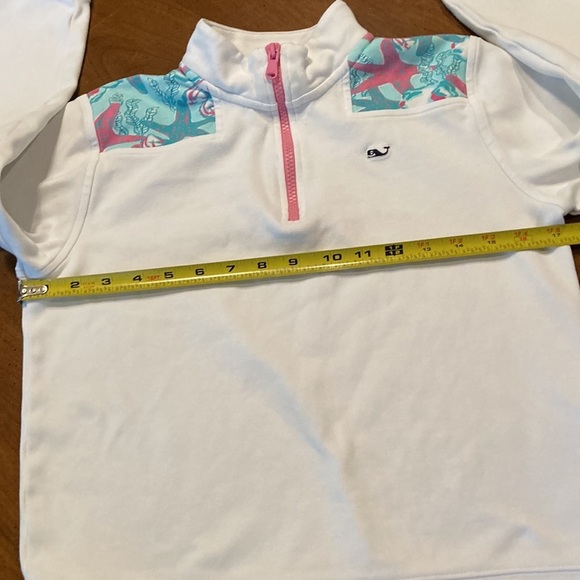 VINEYARD VINES Girls 1/4 zip Terry Cotton Sweatshirt - size 14 Large - Picture 16 of 17
